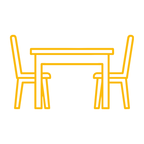 Traditional and modern dining arrangements